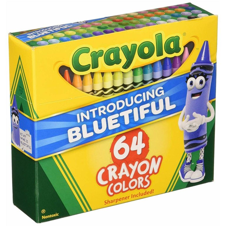 Crayola 64 Crayon Colors Including Bluetiful]