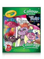 Crayola Color & Sticker Book - Trolls World Tour