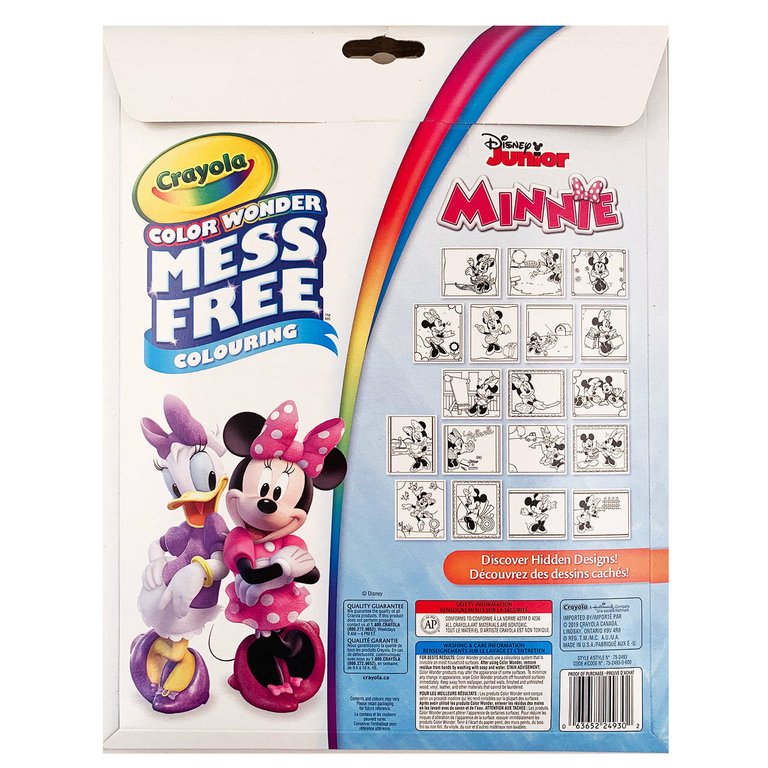 Crayola Color Wonder Mess Free Colouring Minnie Mouse - 18 pages and 4 Mini Markers