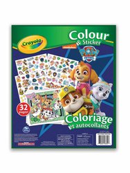 Crayola Colour & Sticker Book - Paw Patrol