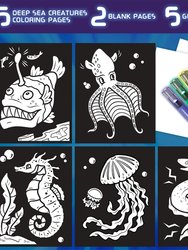 Crayola Glow Fusion Marker Colouring Set - Deep Sea Creatures