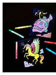 Crayola Glow Fusion Marker Colouring Set - Deep Sea Creatures
