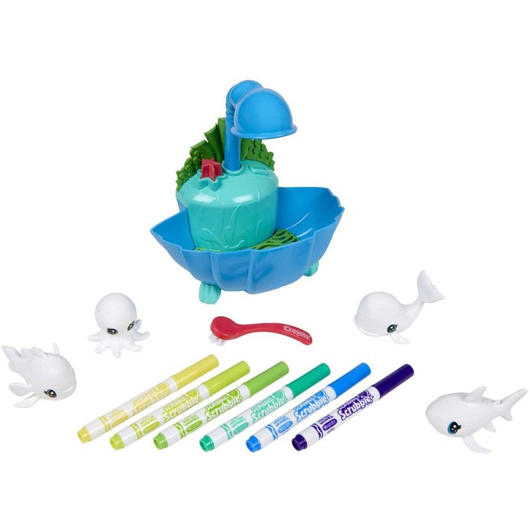 Crayola Scribble Scrubbie - Ocean Pets Lagoon Playset