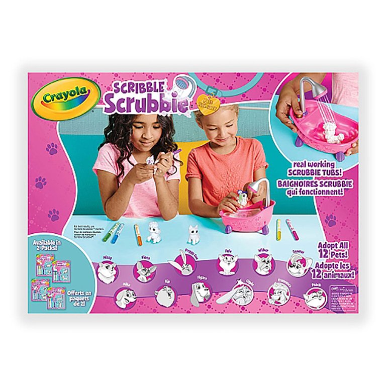 Crayola Scribble Scrubbie Pets Scrub Tub Playset