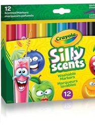 Crayola Silly Scents Wedge Tip Markers, 12 Count