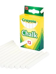 Crayola White Chalk - 12 Count