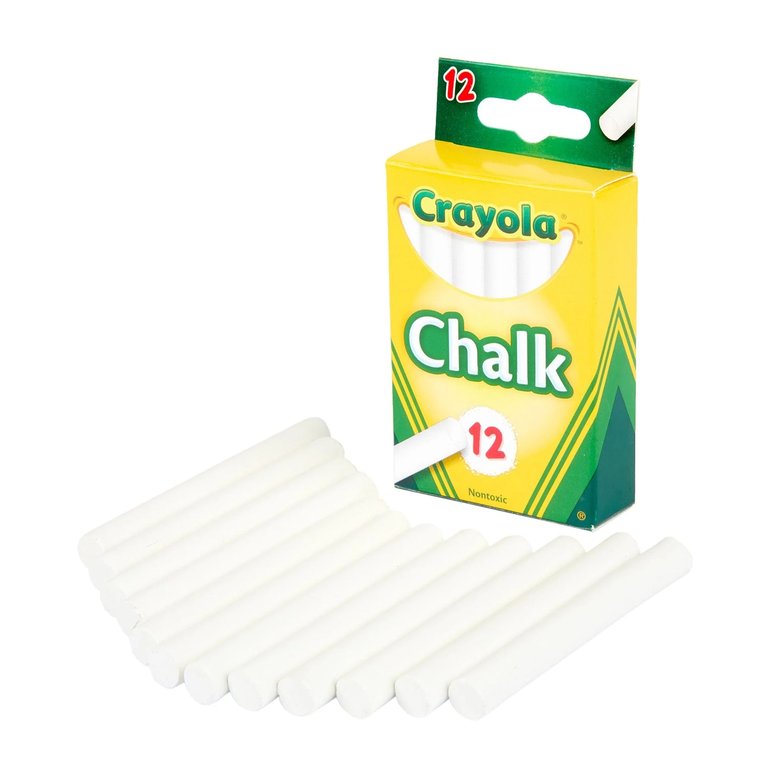 Crayola White Chalk - 12 Count