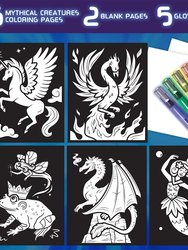 Glow Fusion Marker Colouring Set - Mythical Creatures