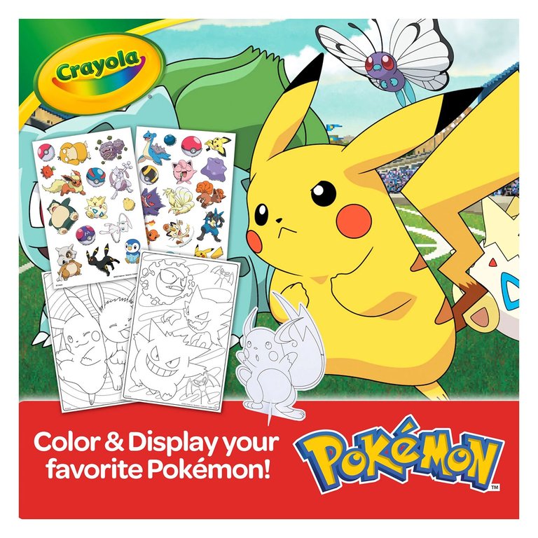 Album Adesivi Coloring Pokemon CRAYOLA - 04-2740