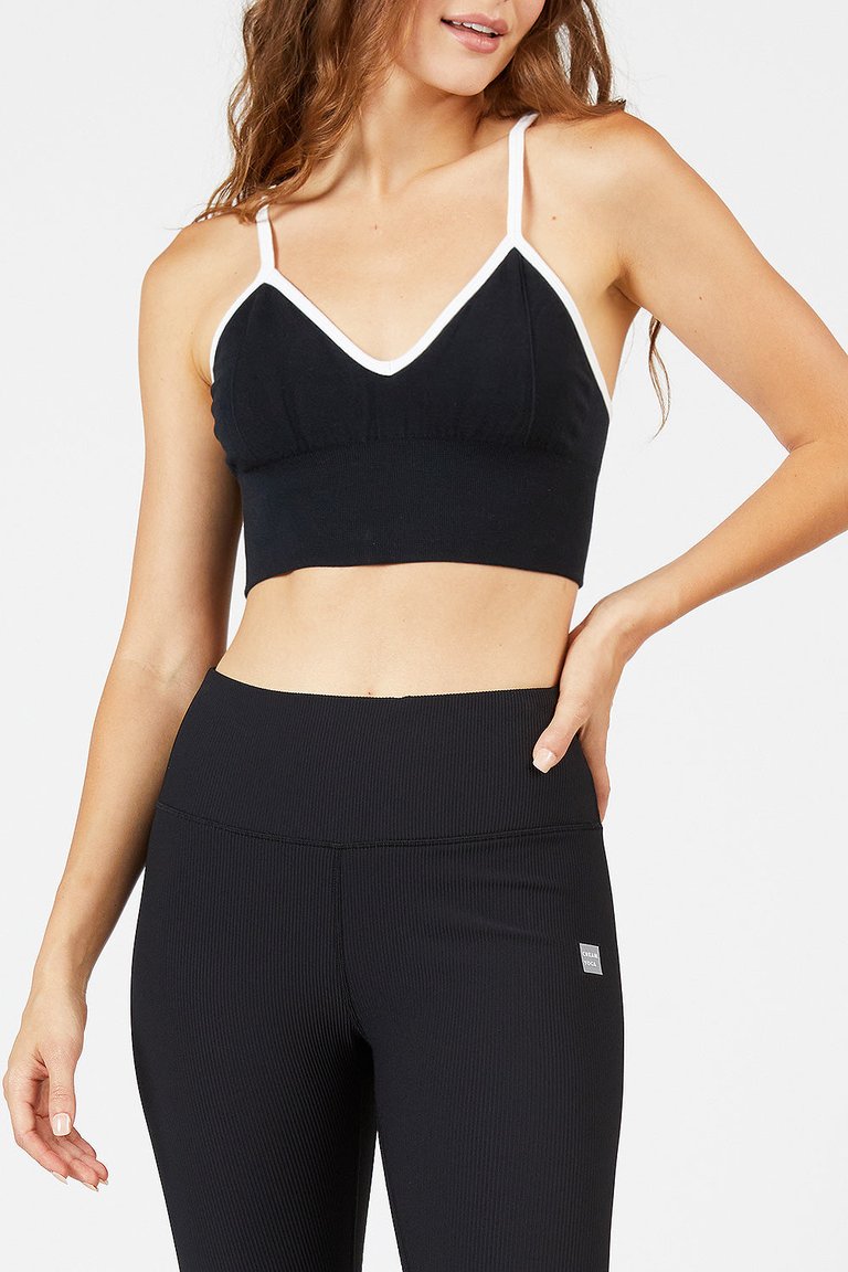 Ava Seamless Bralette - Black