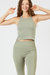 Claire Seamless Tank Top - Faded Olive - Faded Olive