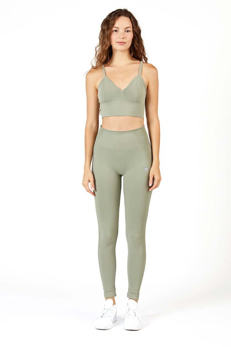 Haylee Core Seamless Legging - Faded Olive - Faded Olive