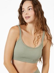 Kelly Seamless Thermal Bra - Faded Olive - Faded Olive