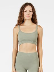 Kelly Seamless Thermal Bra - Faded Olive