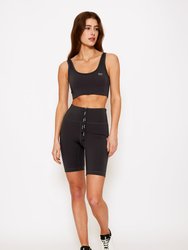 Lisa Biker Shorts - Faded Black - Faded Black