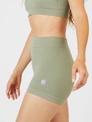 Lynn Seamless Thermal Shorts - Faded Olive