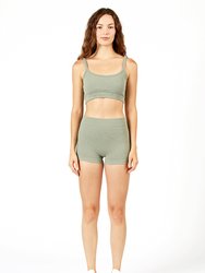 Lynn Seamless Thermal Shorts - Faded Olive - Faded Olive