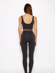 Morgan Drawstring Legging - Faded Black