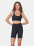 Scarlett Ribbed Sports Bra - Black