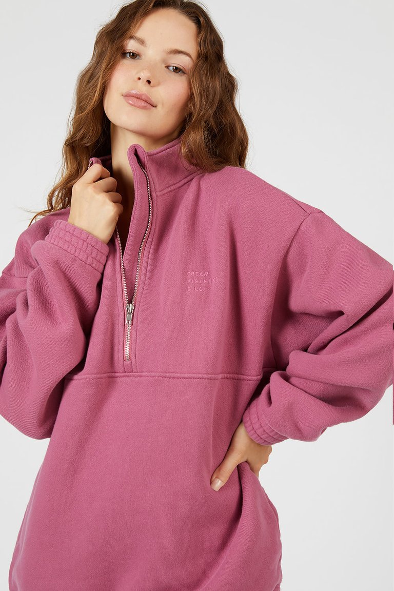 Selena Half-Zip Oversize Pullover