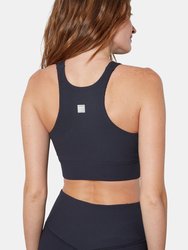 Sophia High Neck Ribbed Sports Bra