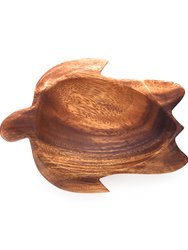 Acacia Wood Turtle Bowl