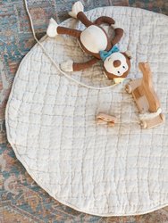 Quilted Play Mat - Natural Chambray