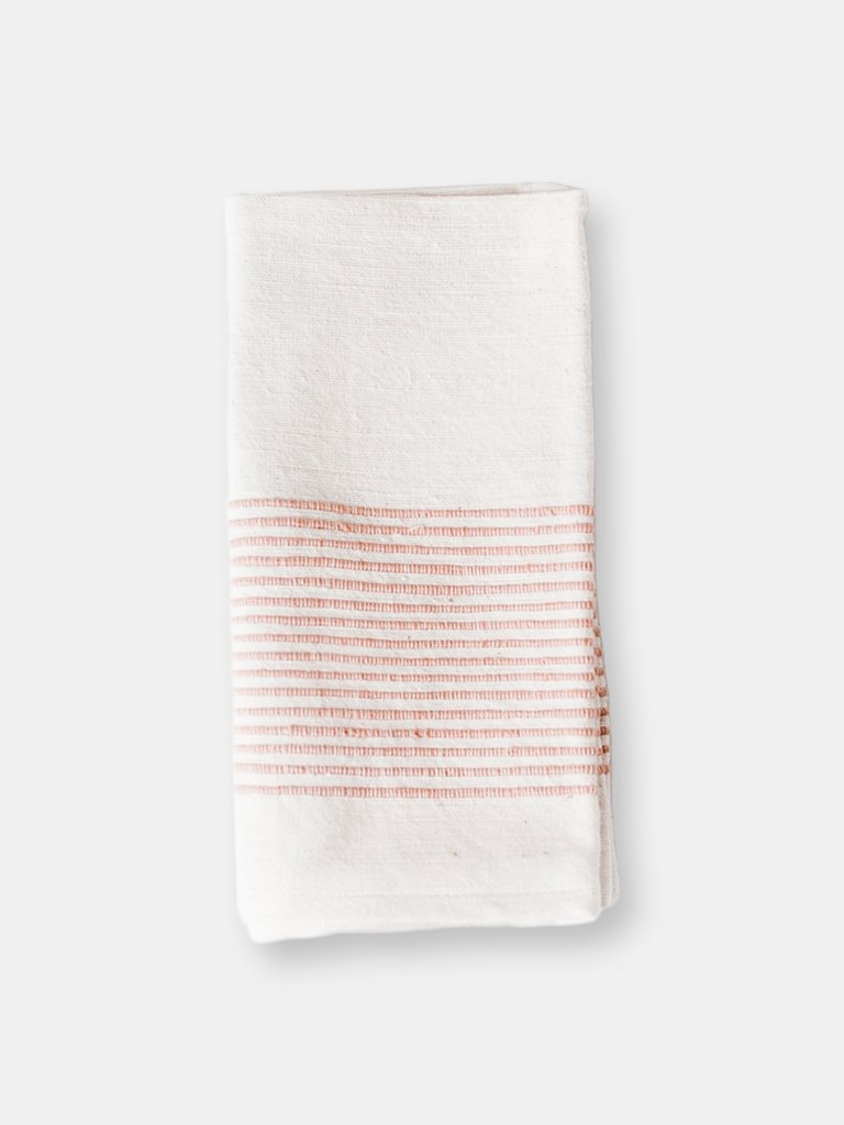 Riviera Napkin - Natural with Blush