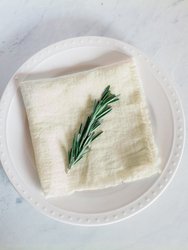 Stone Washed Linen Cocktail Napkin - Sandstone