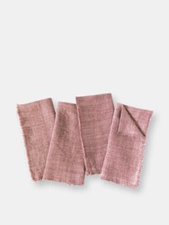 Stone Washed Linen Dinner Napkin - Ash Rose