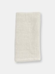 Stone Washed Linen Hemmed Dinner Napkin - Natural