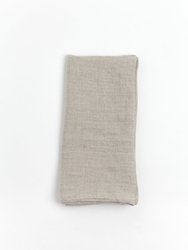 Stone Washed Linen Napkins, Flax - Set Of 4 - Flax