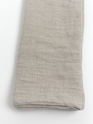 Stone Washed Linen Napkins, Flax - Set Of 4