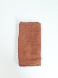 Stone Washed Linen Napkins, Terracotta - Set Of 4