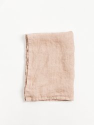 Stone Washed Linen Tea Towel - Blush - Blush