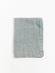 Stone Washed Linen Tea Towel - Blush - Slate Grey