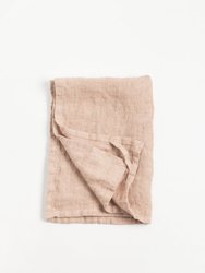 Stone Washed Linen Tea Towel - Blush - Blush