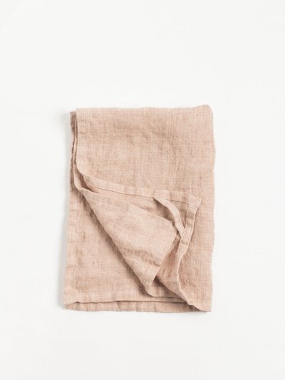 Creative Women Stone Washed Linen Tea Towel - Blush product