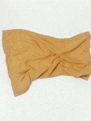 Stone Washed Linen Tea Towel - Gold