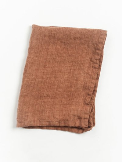 Creative Women Stone Washed Linen Tea Towel - Terracotta product