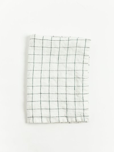 Creative Women Stone Washed Linen Tea Towel - Windowpane product