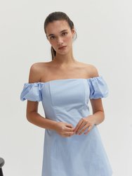 Abigail Mini Dress - Light Blue