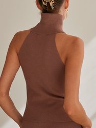 Adele Turtleneck Sleeveless Knit Top