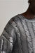 Alexandra Laminated Sweater In Silver