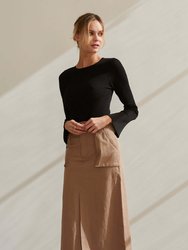 Alice Cotton Midi Skirt