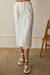 Alice Cotton Midi Skirt - White