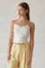 Alice Shirred Cami - Ivory