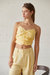 Alice Shirred Cami - Yellow