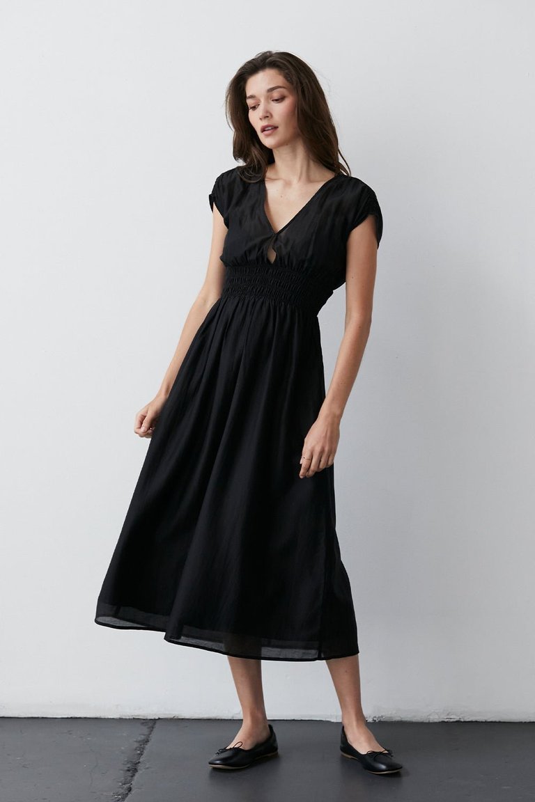 Allison Midi Dress - Black