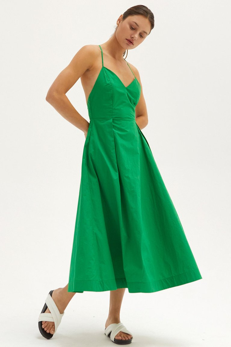 Alma Midi Dress - Emerald